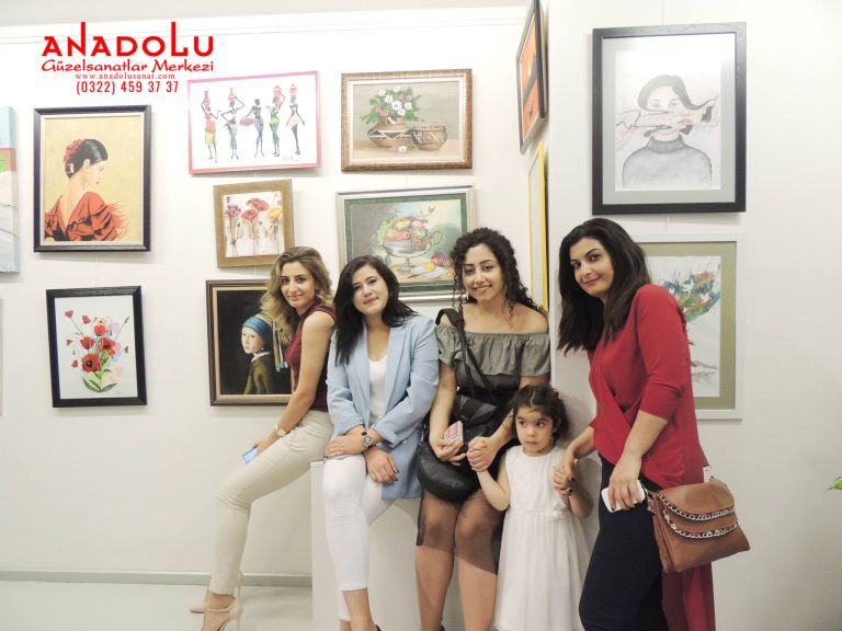 Güzel Sanatlar Fakültelerine Hazırlık Öğrencilerden Sergi Hatayda