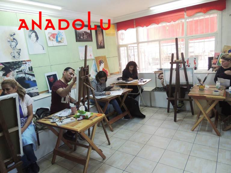 Hobi Grupları Yağlıboya Çalışması Hatayda